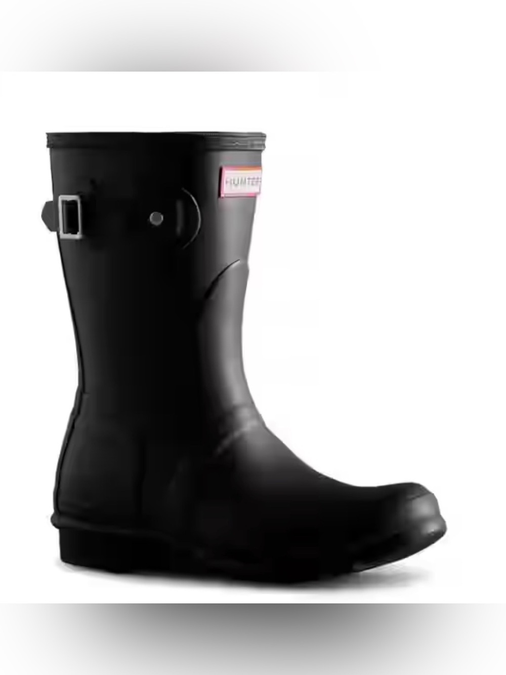 Hunter Original Short Matte Black Rain Boots - Size 38 (US 7)